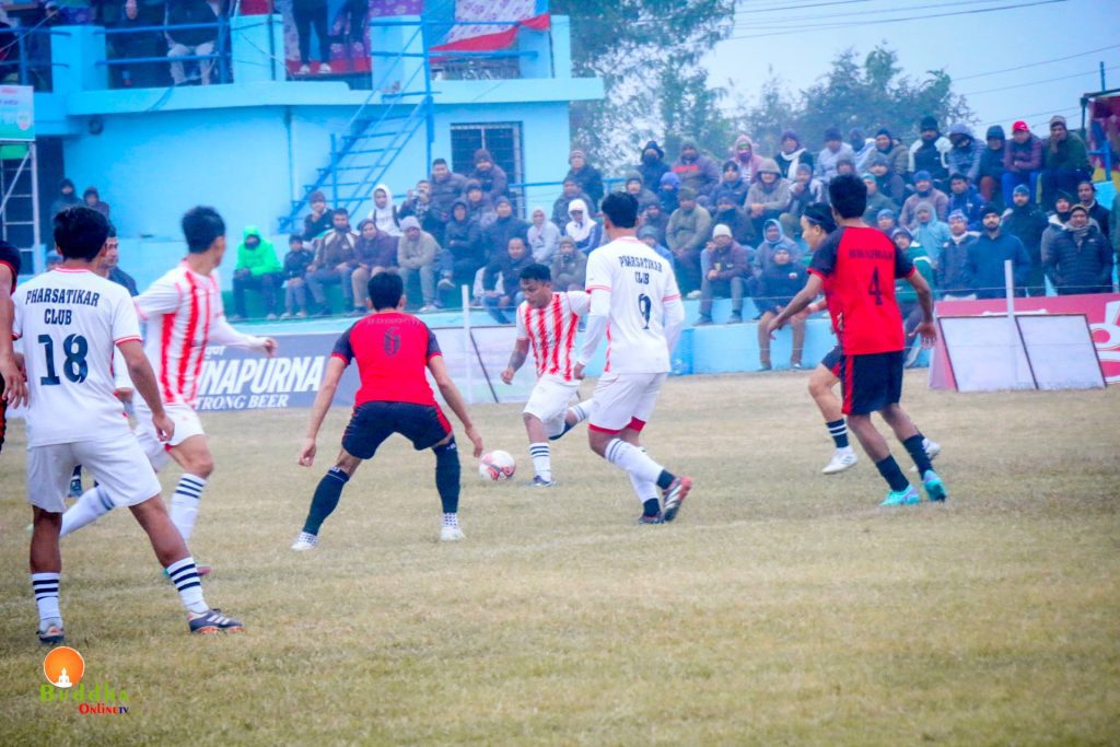 आयोजक फर्साटिकरलाई पराजित गर्दै भैरव स्पोर्ट्स क्लब सेमिफाइनलमा